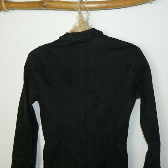 Free People Coverall Black Mechanic Size 0 - Picture 5 of 11